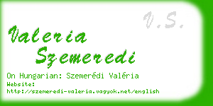 valeria szemeredi business card